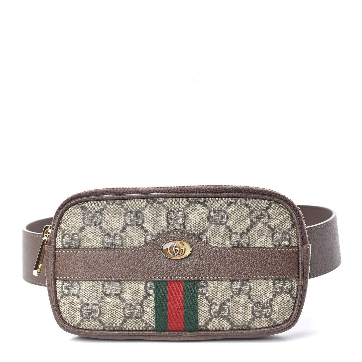 GG Supreme Monogram Ophidia Belted iPhone Case 75 30 Dark Brown