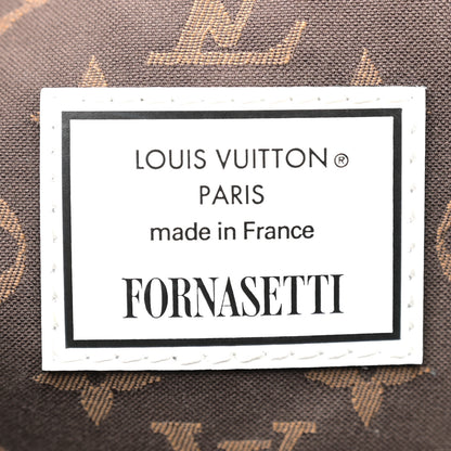 Louis Vuitton X FORNASETTI Calfskin Architettura Noe MM Black White 6 of 10