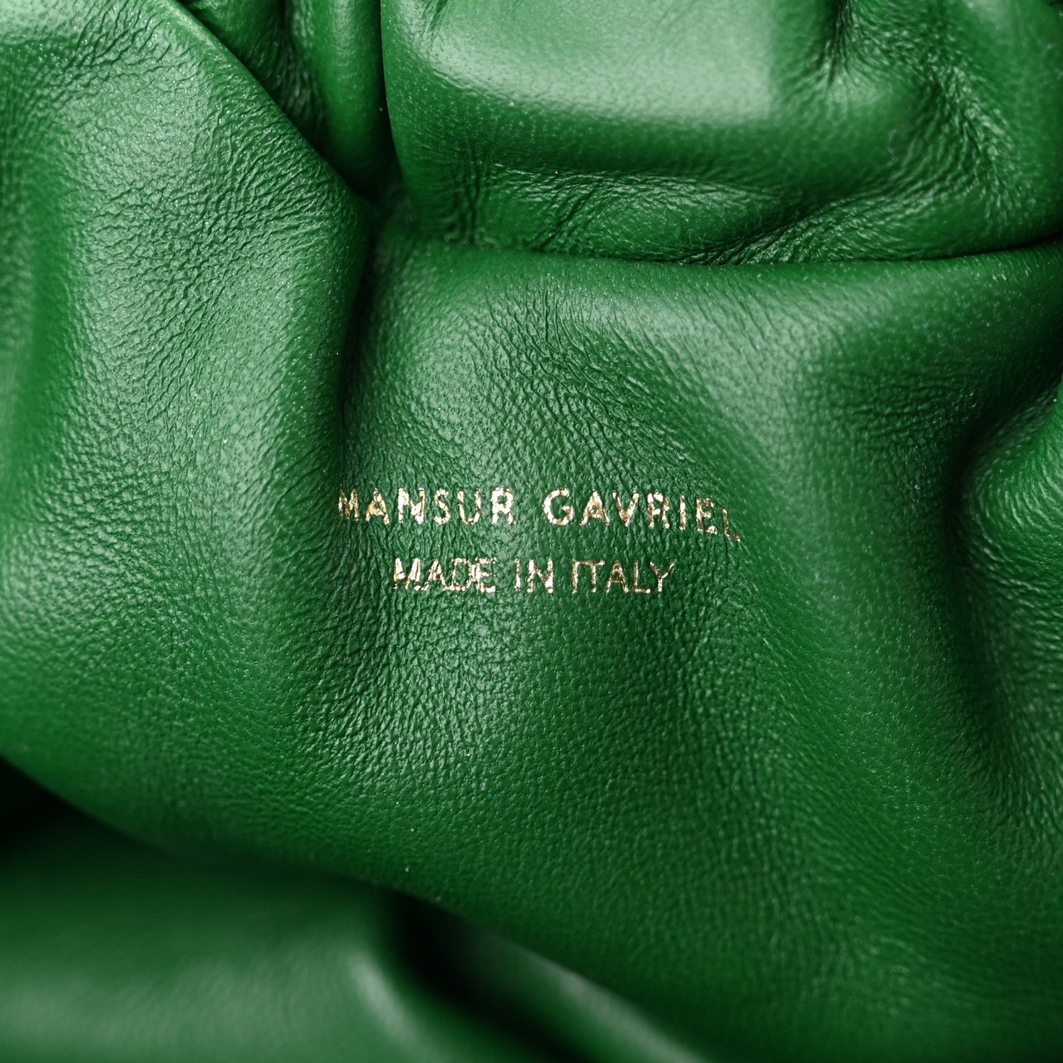 Mansur Gavriel Lambskin Mini Cloud Clutch Green 6 of 9