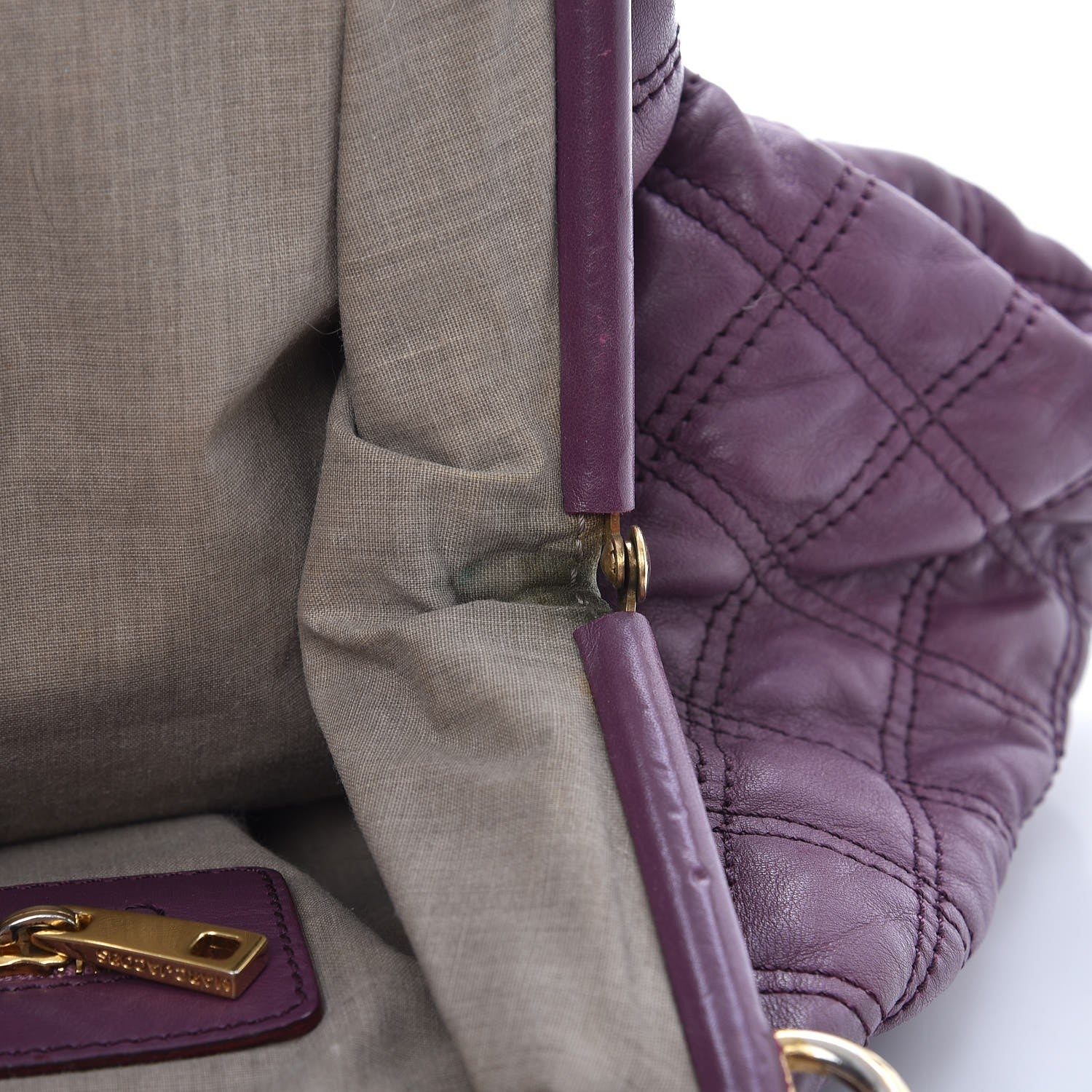 Marc Jacobs Calfskin Quilted Stam Purple 11 of 23