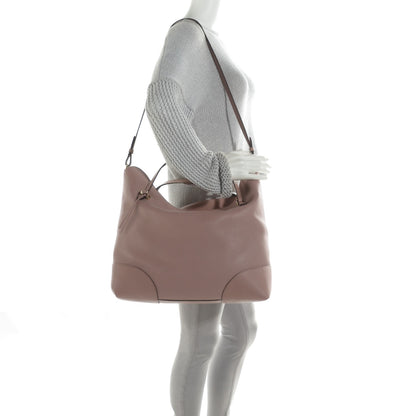 Gucci Pebbled Calfskin Large Bree Foldover Tote Pink 2 of 7