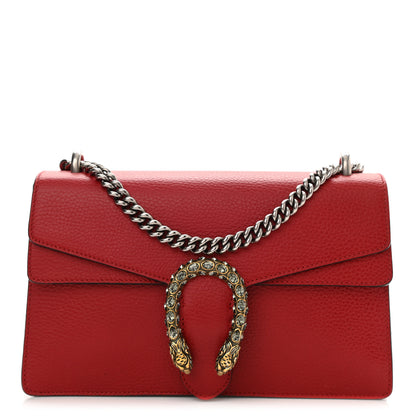 Gucci Dollar Calfskin Swarovski Crystal Small Dionysus Shoulder Bag Hibiscus Red 1 of 9