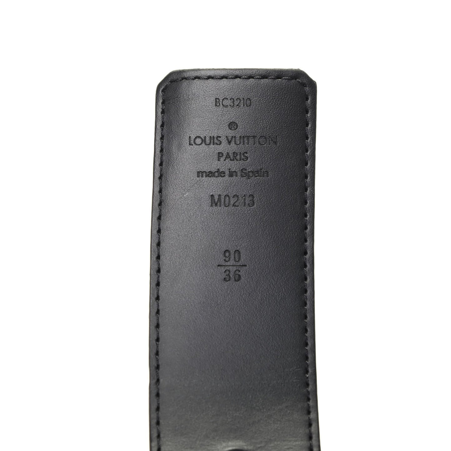 Damier Graphite 40mm LV Initiales Belt 90 36