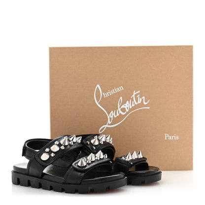 Christian Louboutin Nappa Spikita Cool Platform Sandals 37.5 Black 10 of 10