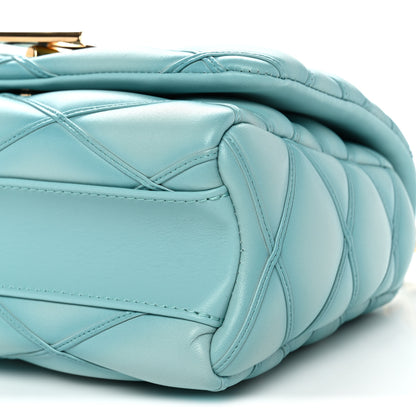 Louis Vuitton Lambskin Malletage Top Handle GO-14 MM Lagoon 10 of 10
