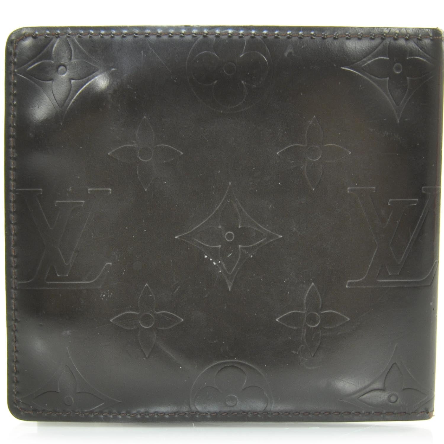 Louis Vuitton Monogram Glace Compact Wallet Cafe Brown 3 of 8