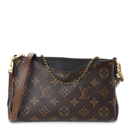 Louis Vuitton Monogram Pallas Clutch Black 1 of 10