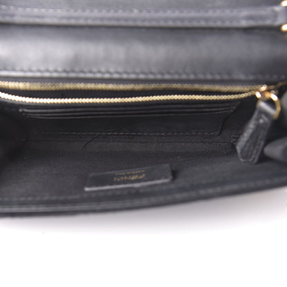 Fendi Velvet F is Wallet on Chain Black 5 of 13