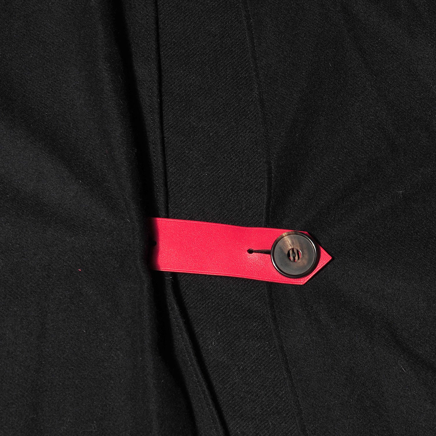 Hermes Cashmere Swift Petit H Poncho Black Rubis 4 of 8