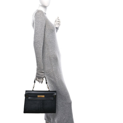 Saint Laurent Pony Hair Calfskin Manhattan Top Handle Black 2 of 14