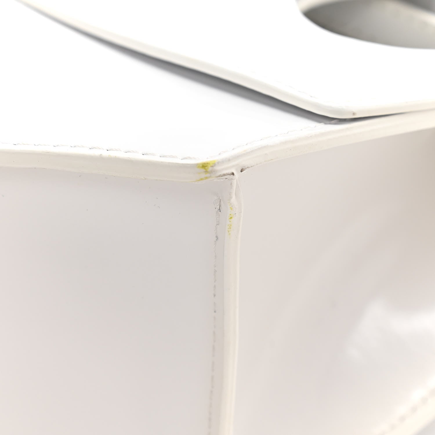 Off-White Calfskin Jitney 2.8 Meteor Shower Top Handle Bag White 12 of 12