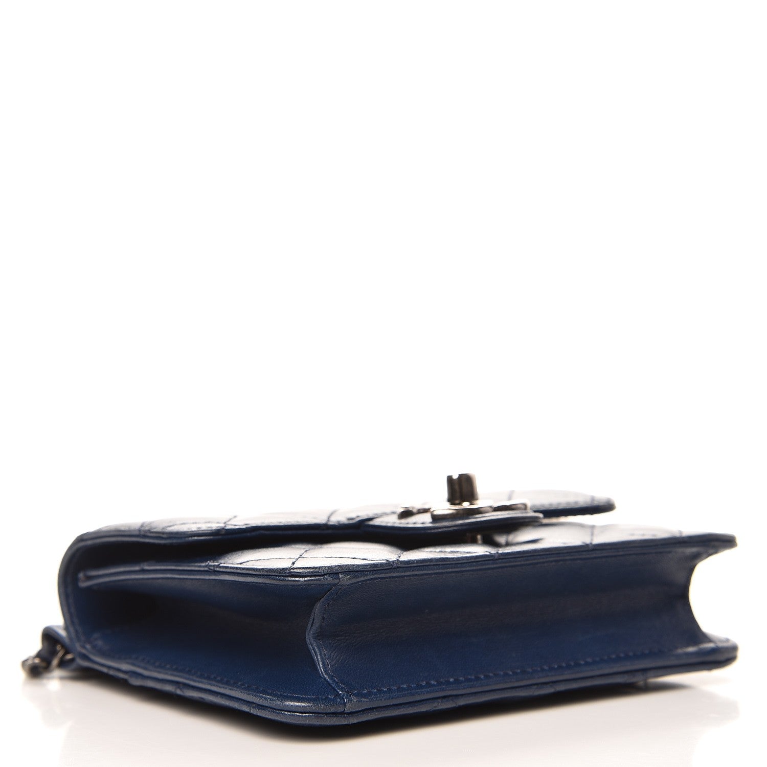 Chanel Lambskin Quilted Mini Crossing Times Flap Blue 4 of 9