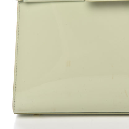 Delvaux Patent Calfskin MM Tempete Satchel Almond 14 of 15