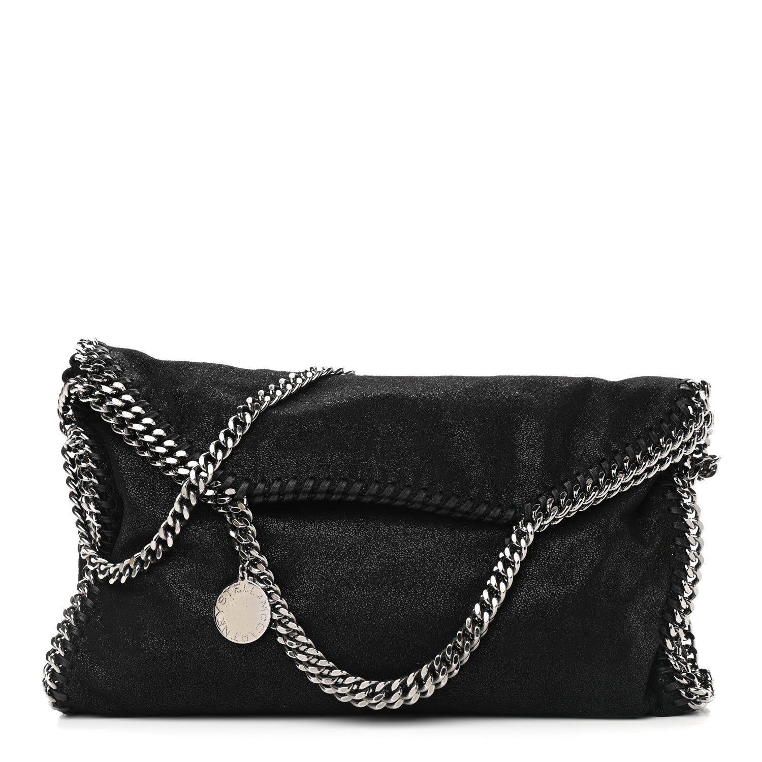 Stella McCartney Shaggy Deer Falabella Fold Over Tote Black 1 of 9