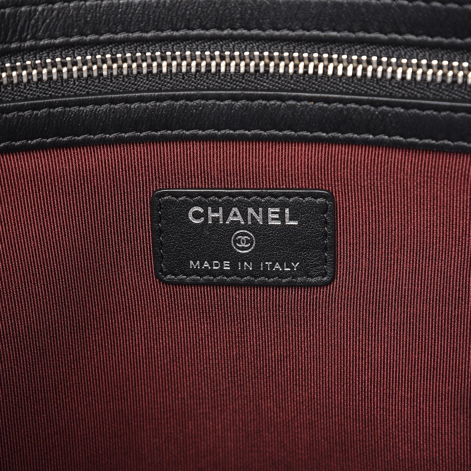 Chanel Caviar Quilted Large Cosmetic Case Black 5 of 6