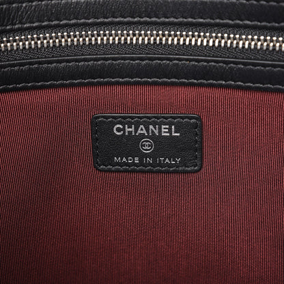 Chanel Caviar Quilted Large Cosmetic Case Black 5 of 6