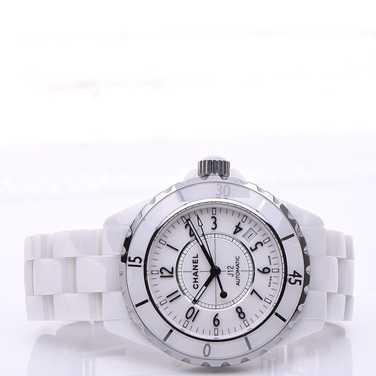 Stainless Steel Ceramic 38mm J12 Automatic Watch White
