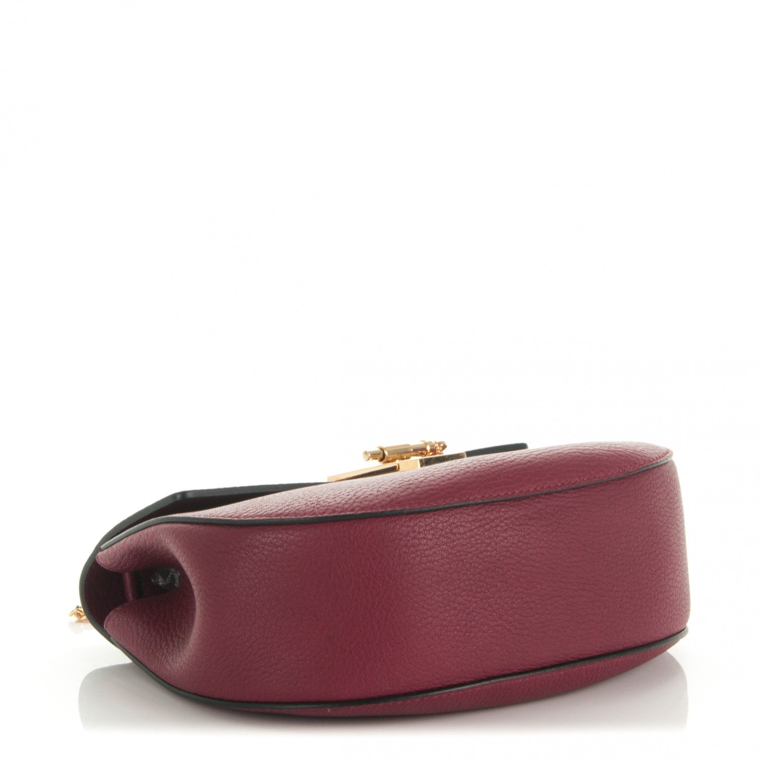 Chloe Grained Lambskin Drew Shoulder Bag Wine Purple 4 of 7