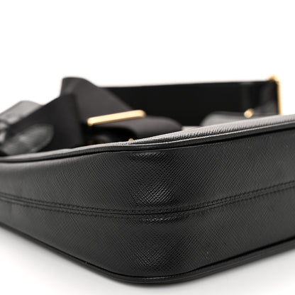 Prada Saffiano Lux Re-Edition 2005 Shoulder Bag Black 10 of 12