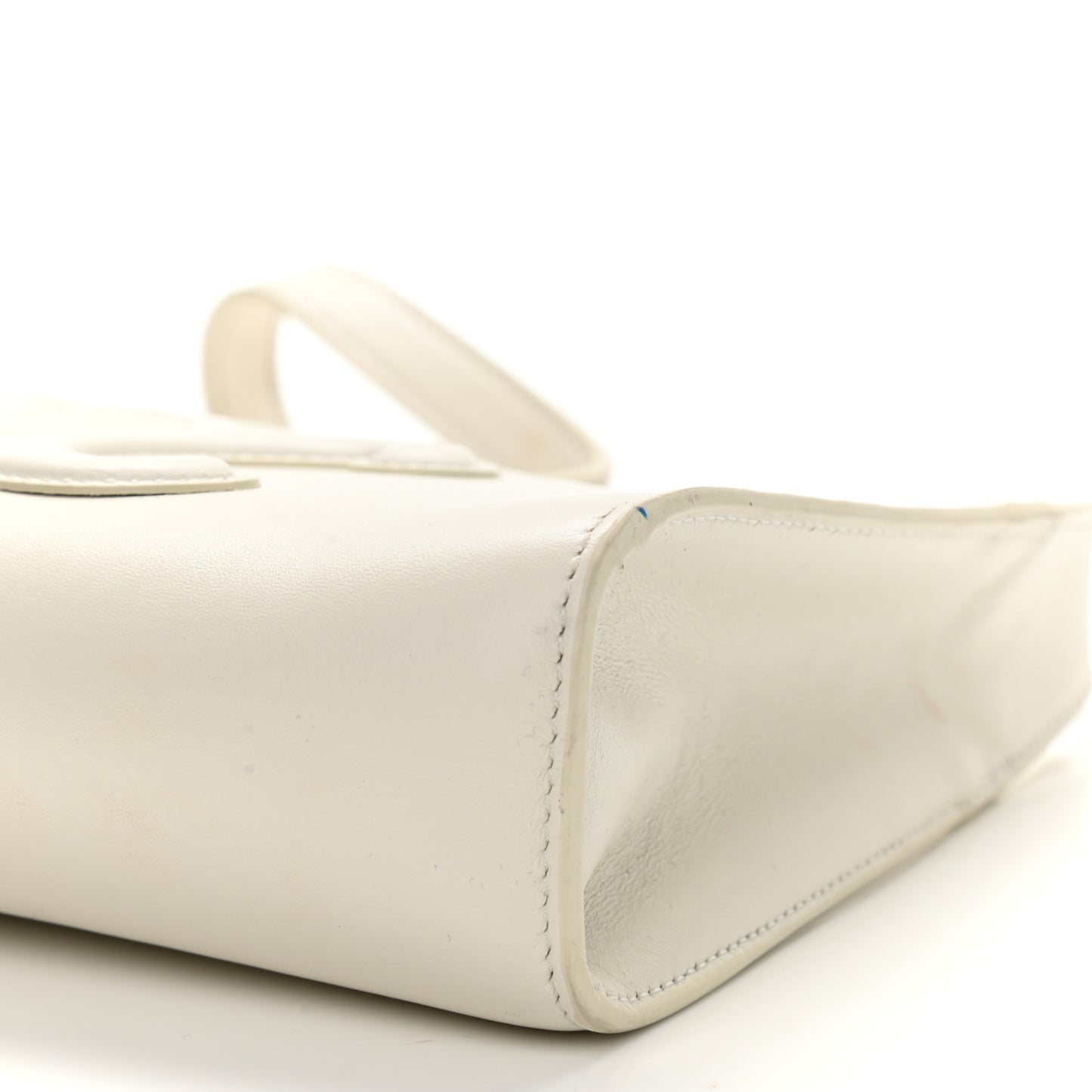 Smooth Calfskin Cuir Triomphe Shoulder Bag White