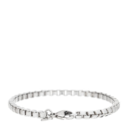 Tiffany Sterling Silver 4mm Venetian Link Bracelet 2 of 3