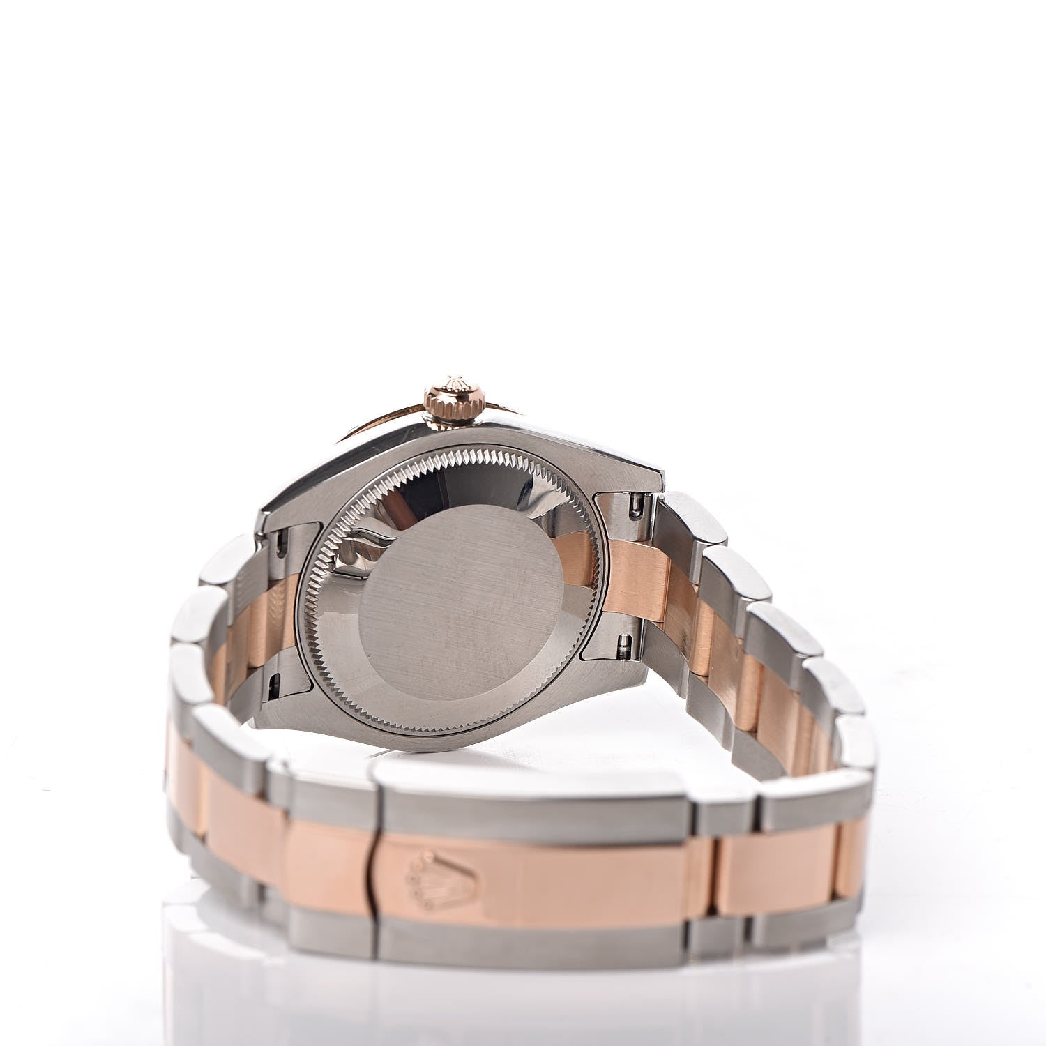 Rolex Stainless Steel 18K Everose Gold Diamond 31mm Oyster Perpetual Datejust Watch Chocolate Roman 178341 5 of 7