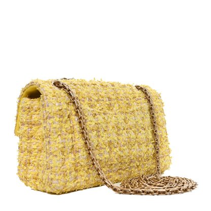 Chanel Tweed Quilted 2.55 Reissue Mini Flap Yellow 3 of 10