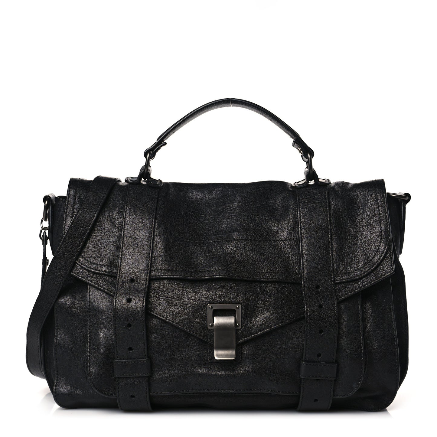 Lambskin Medium PS1 Satchel Black