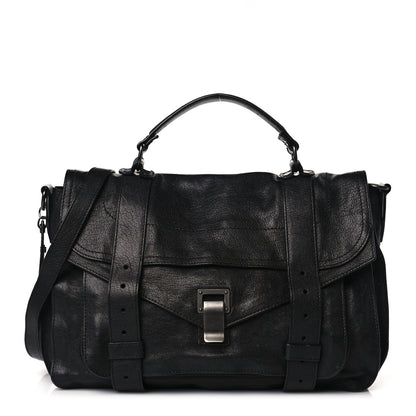 Proenza Schouler Lambskin Medium PS1 Satchel Black 1 of 8