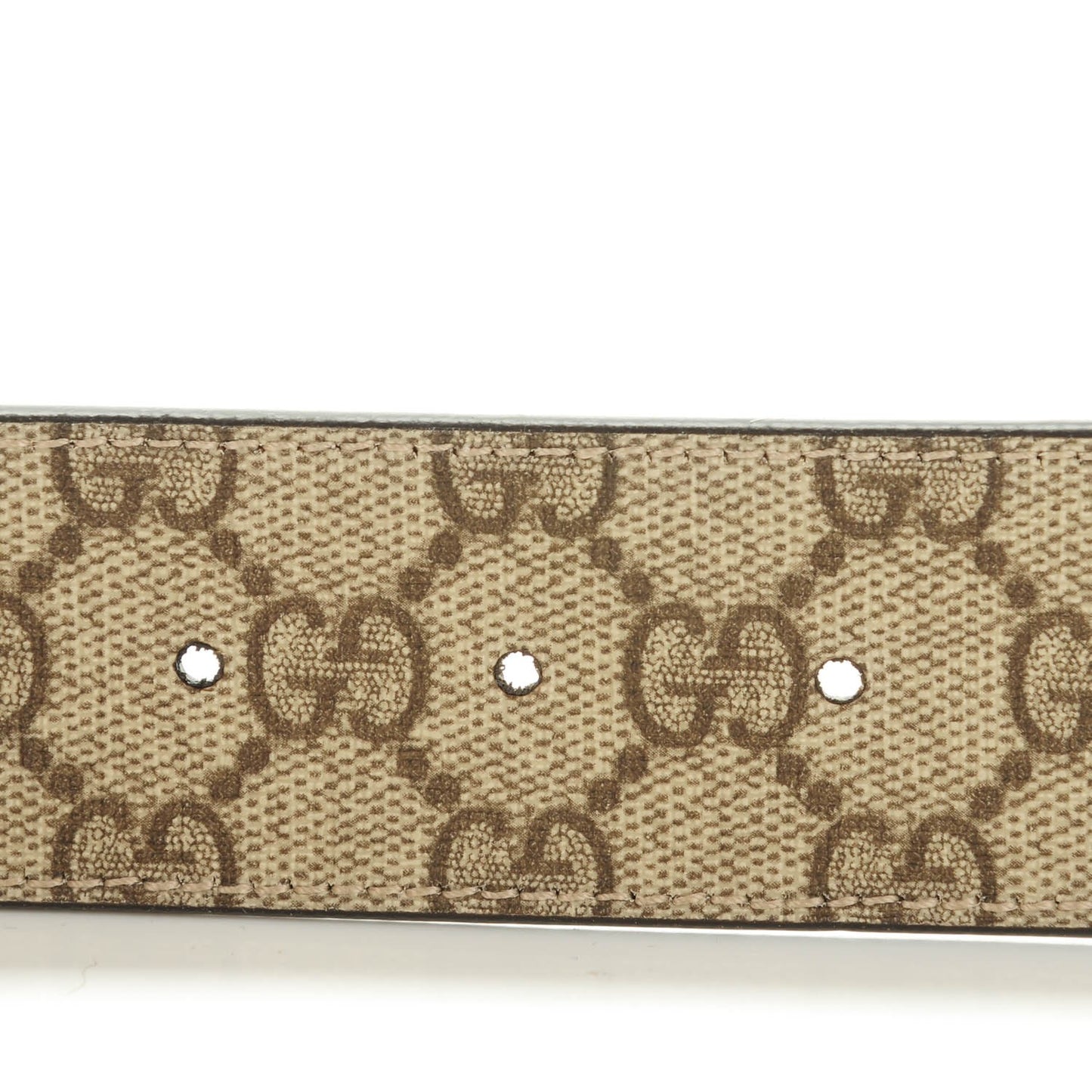 GG Plus Monogram Interlocking G Belt 85 34 Dark Brown