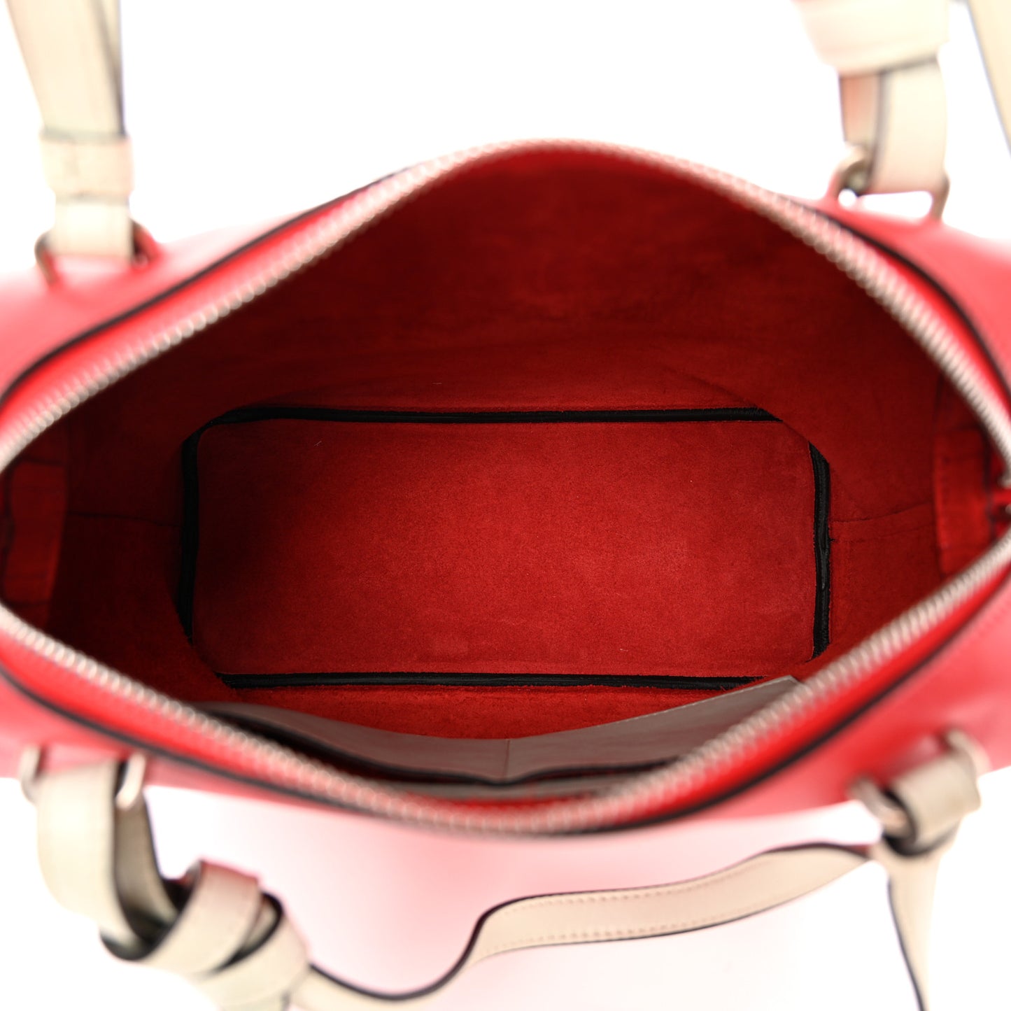 Lambskin Small Soft Cube Satchel Bright Red