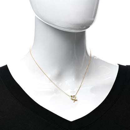Tiffany 18K Yellow Gold Small Paloma Picasso Loving Heart Pendant Necklace 2 of 4
