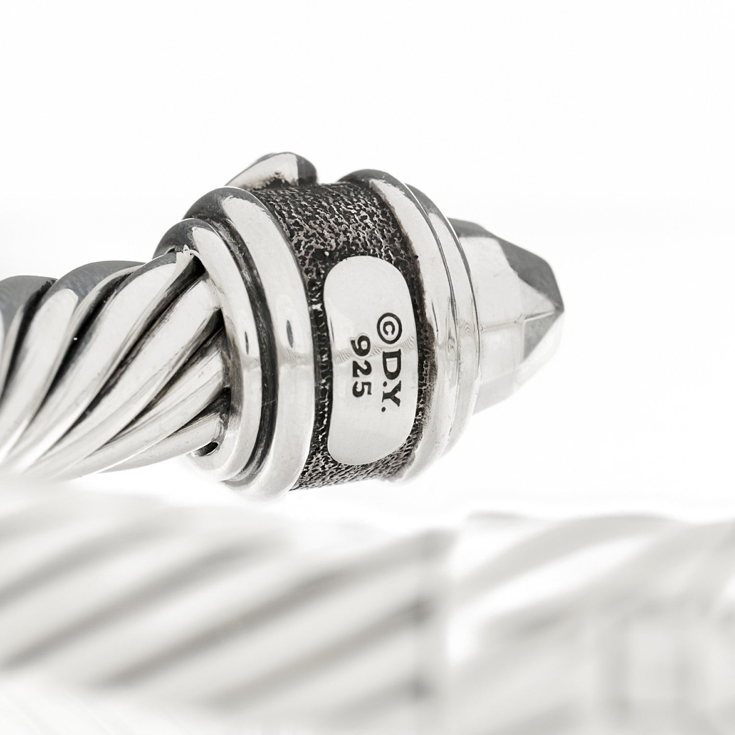 David Yurman Sterling Silver 9mm Renaissance Cable Bracelet 3 of 4