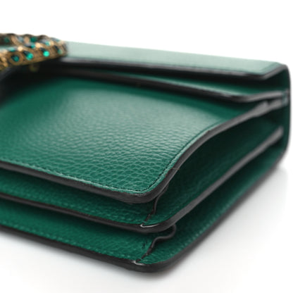 Gucci Pebbled Calfskin Small Dionysus Shoulder Bag Emerald 9 of 9