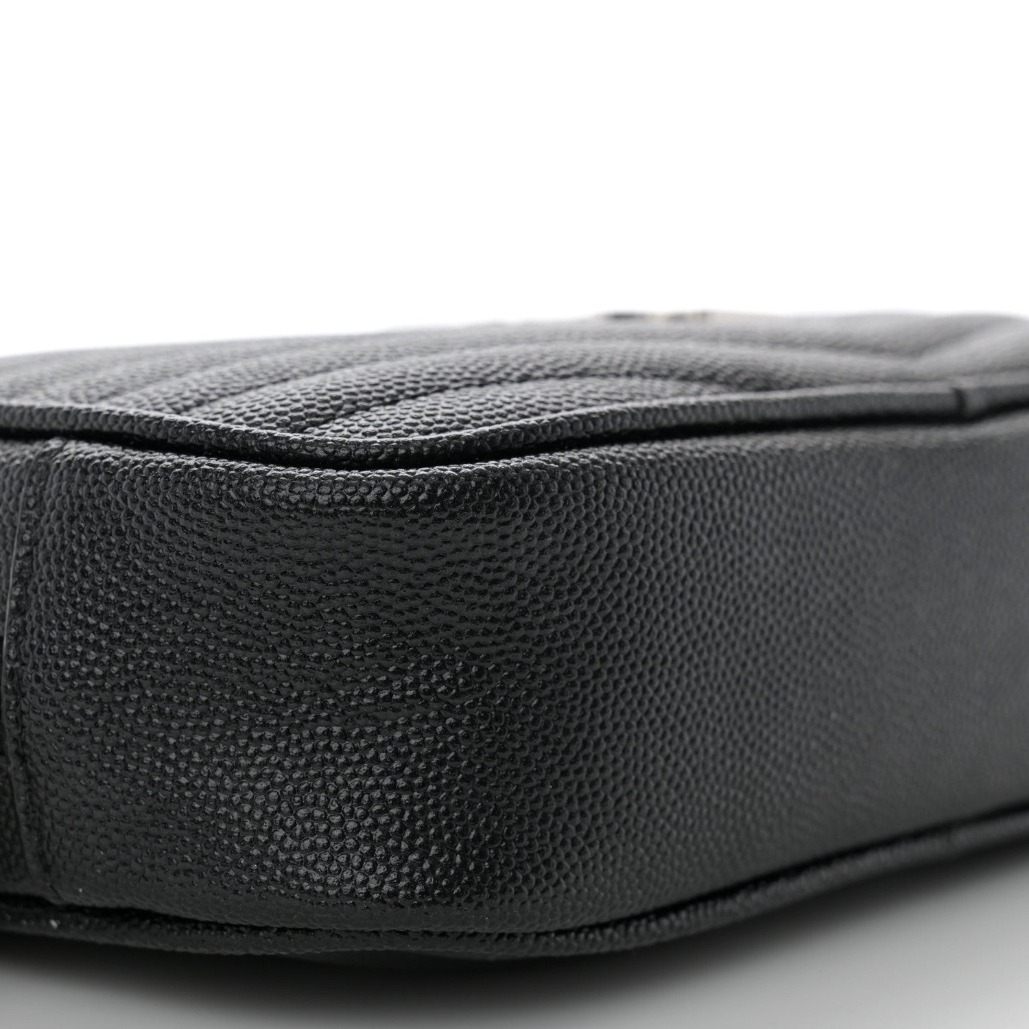 Saint Laurent Grain De Poudre Matelasse Monogram Mini Lou Camera Bag Black 9 of 10
