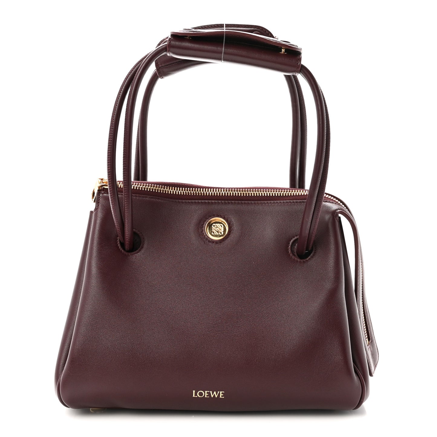 Supple Calfskin Small Madrid Bag Dark Burgundy