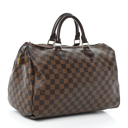 Louis Vuitton Damier Ebene Speedy 35 3 of 9