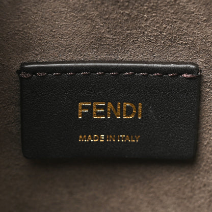 Fendi Kuban Canvas Vitello King F is Fendi FF Embroidered Mini Mon Tresor Bucket Bag Multicolor Cuoio 6 of 11