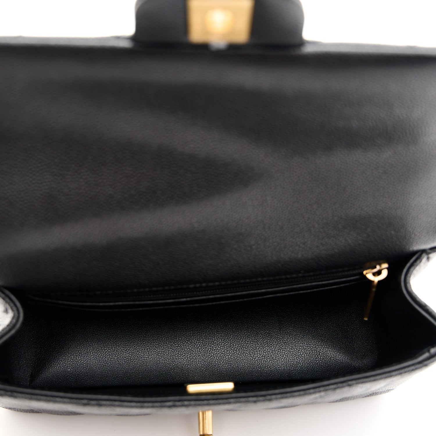 Chanel Caviar Quilted Mini Handy CC Flap Burgundy Black 5 of 10