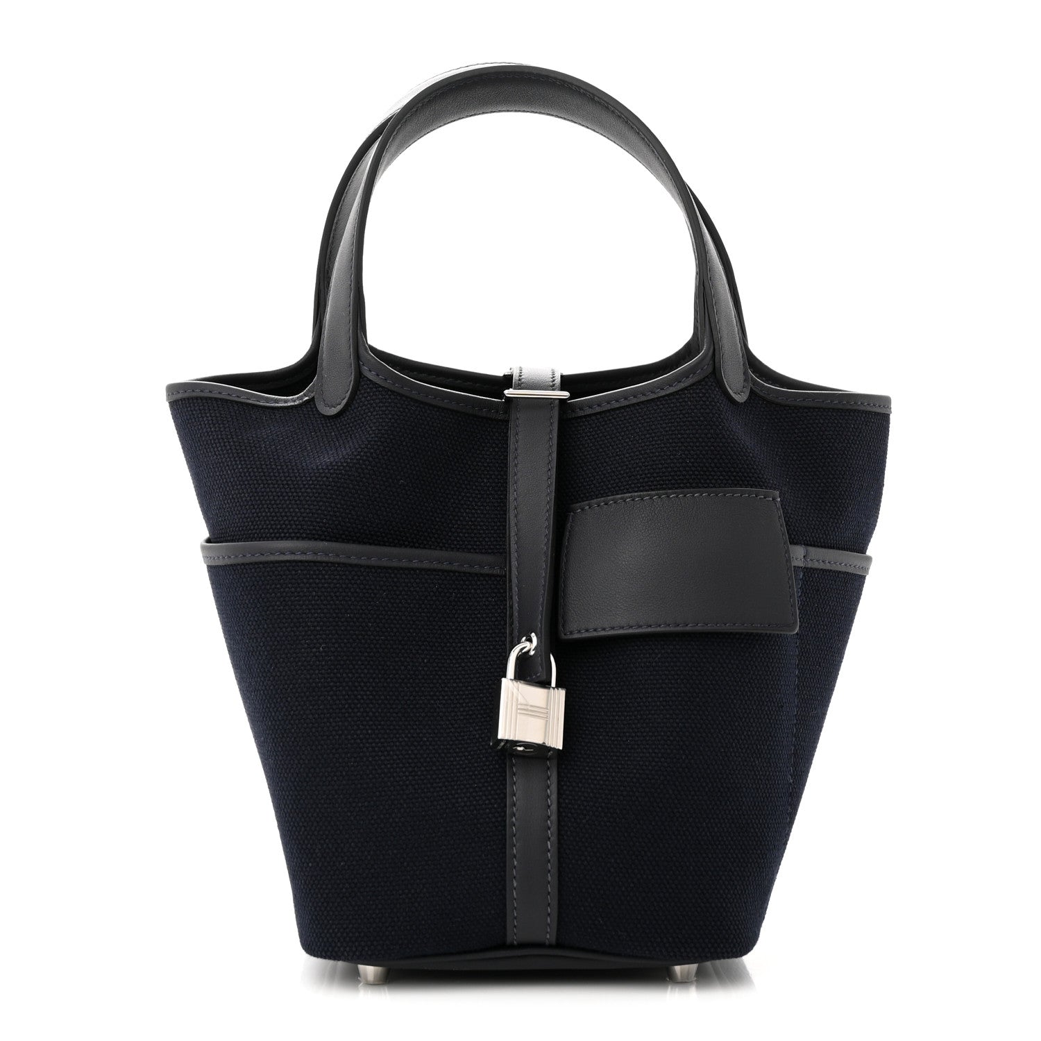 Hermes Toile Goeland Swift Cargo Picotin Lock 18 Bleu Nuit 1 of 10