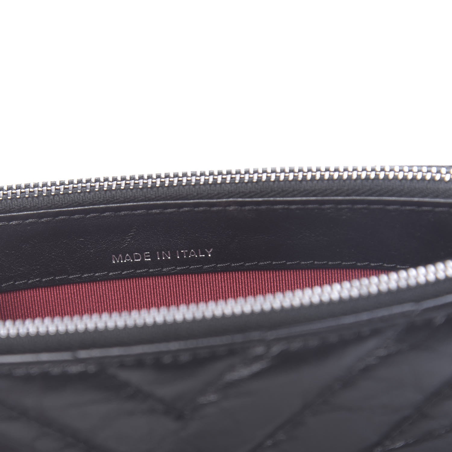 Chanel Aged Calfskin Chevron Quilted Small Gabrielle Clutch With Chain Black 6 of 11