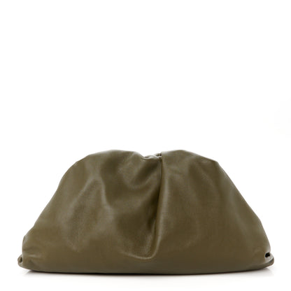 Bottega Veneta Smooth Butter Calf The Pouch Oversized Clutch Kaki Fondent 1 of 10