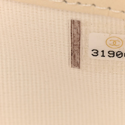 Chanel Caviar Quilted Large Gusset Flap Wallet White 9 of 13