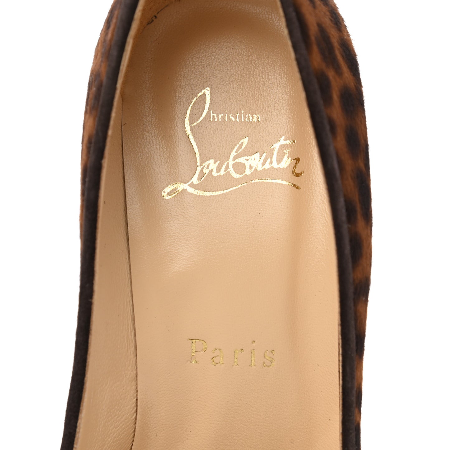 Veau Velours Pigalle Follies 100 Pumps 37 Leopard