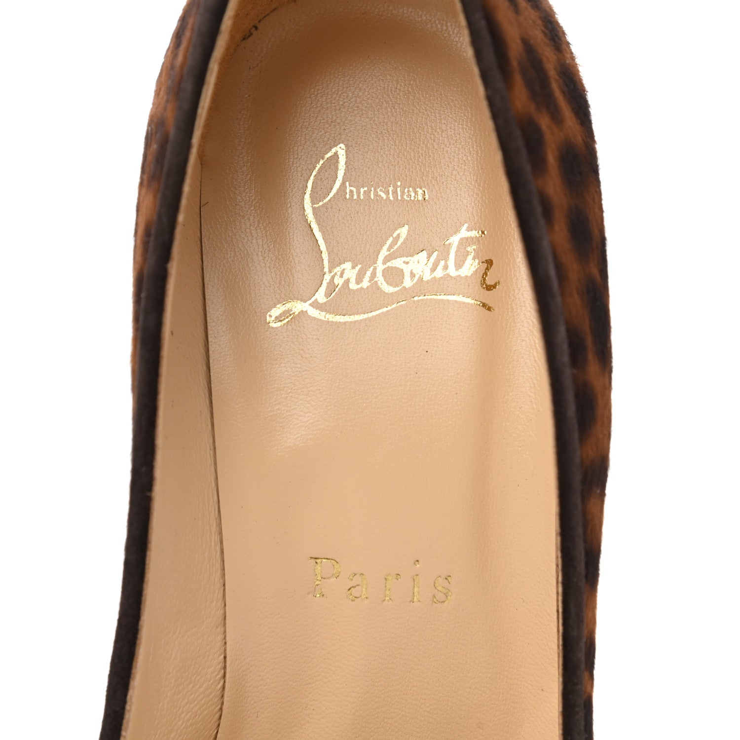 Christian Louboutin Veau Velours Pigalle Follies 100 Pumps 37 Leopard 7 of 8