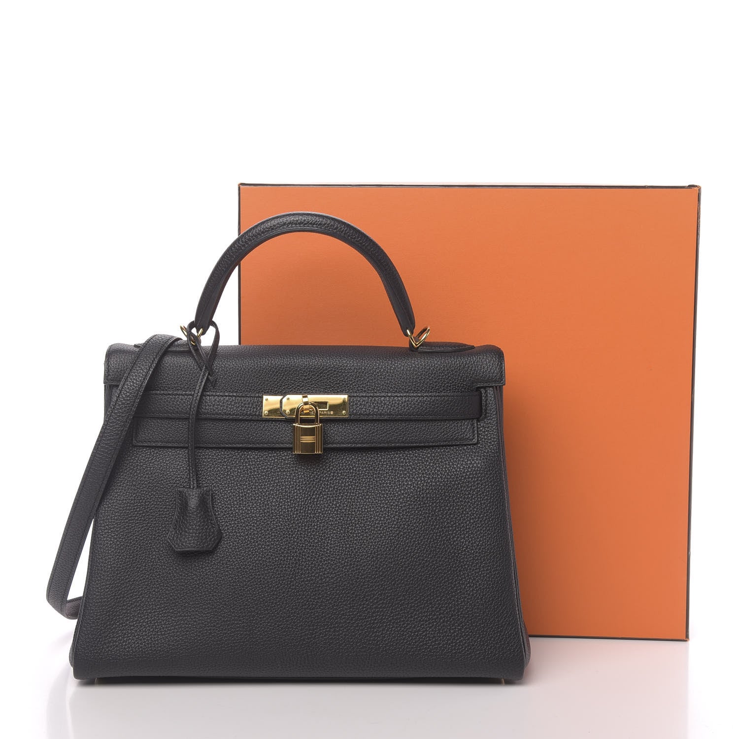 Hermes Togo Kelly Retourne 32 Black 11 of 11
