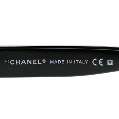 Chanel Acetate Rectangle CC Sunglasses 6024 Black 5 of 7