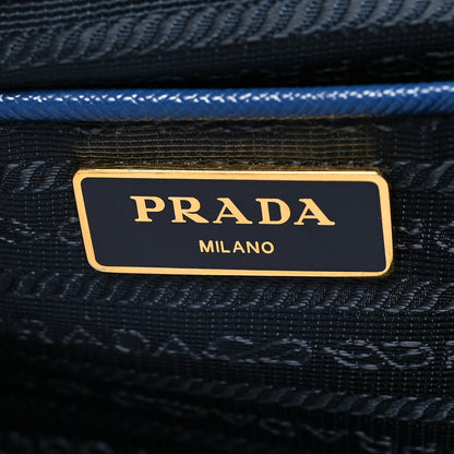 Prada Saffiano Medium Galleria Double Zip Tote Baltico 8 of 15