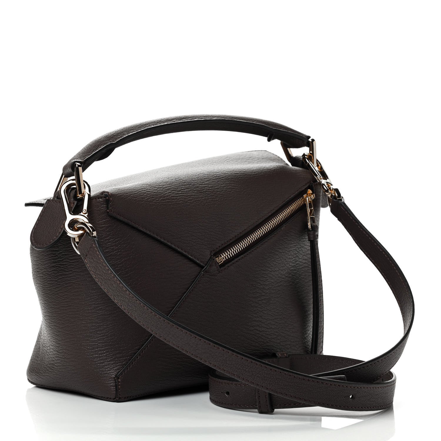 Loewe Calfskin Small Puzzle Bag Dark Taupe 4 of 9