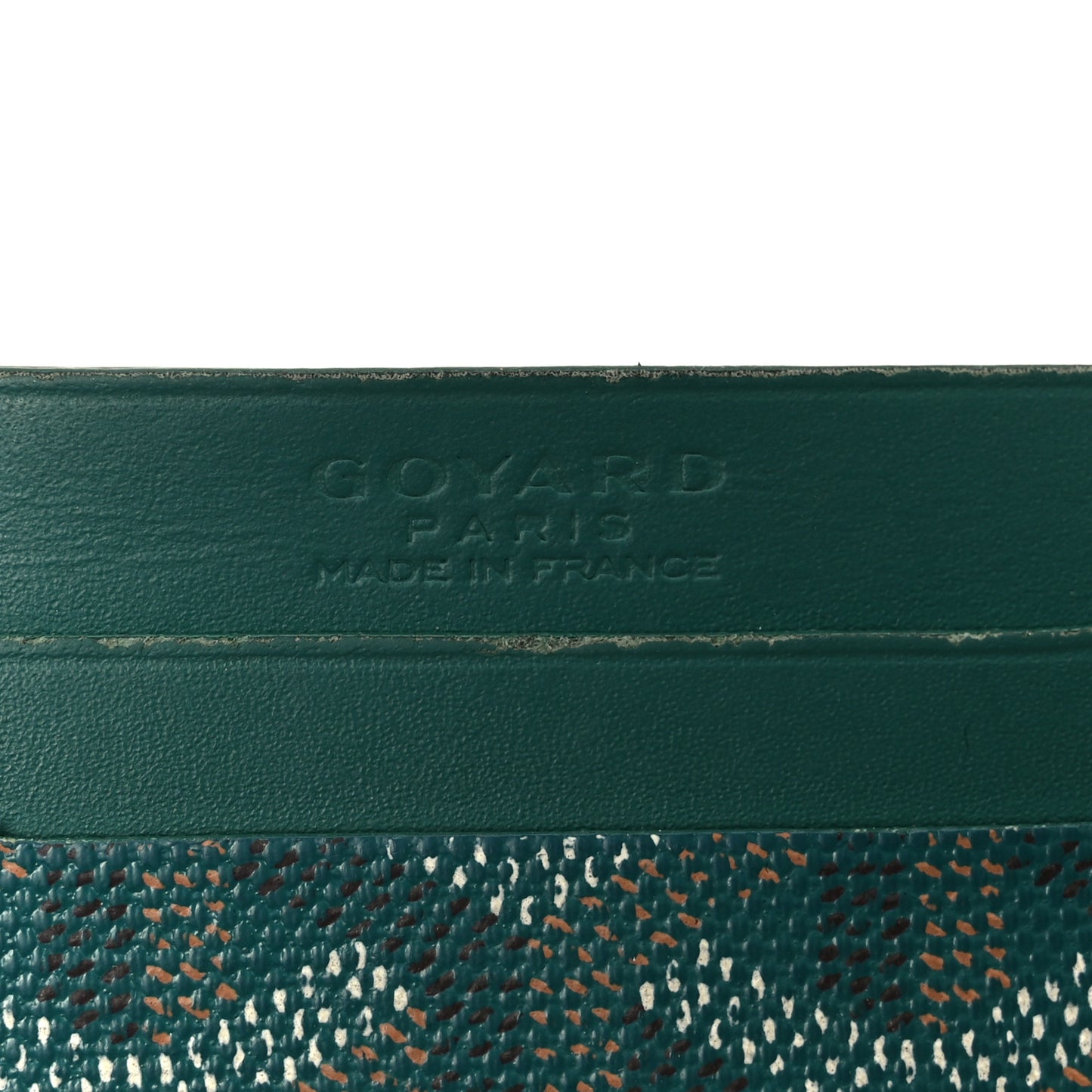 Goyardine Saint Sulpice Card Holder Green